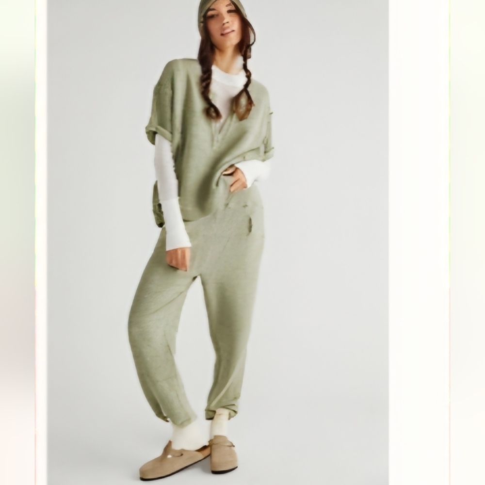 Free People Light Green Women's Joggers